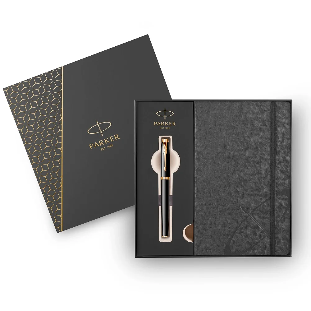 Parker poklon SET Royal Im Black GT - Roler + Notes