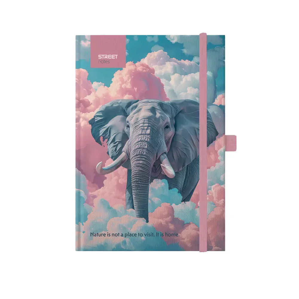 NOTES A6 96 lista ANIMALS ELEPHANT 11 x 14,5 cm