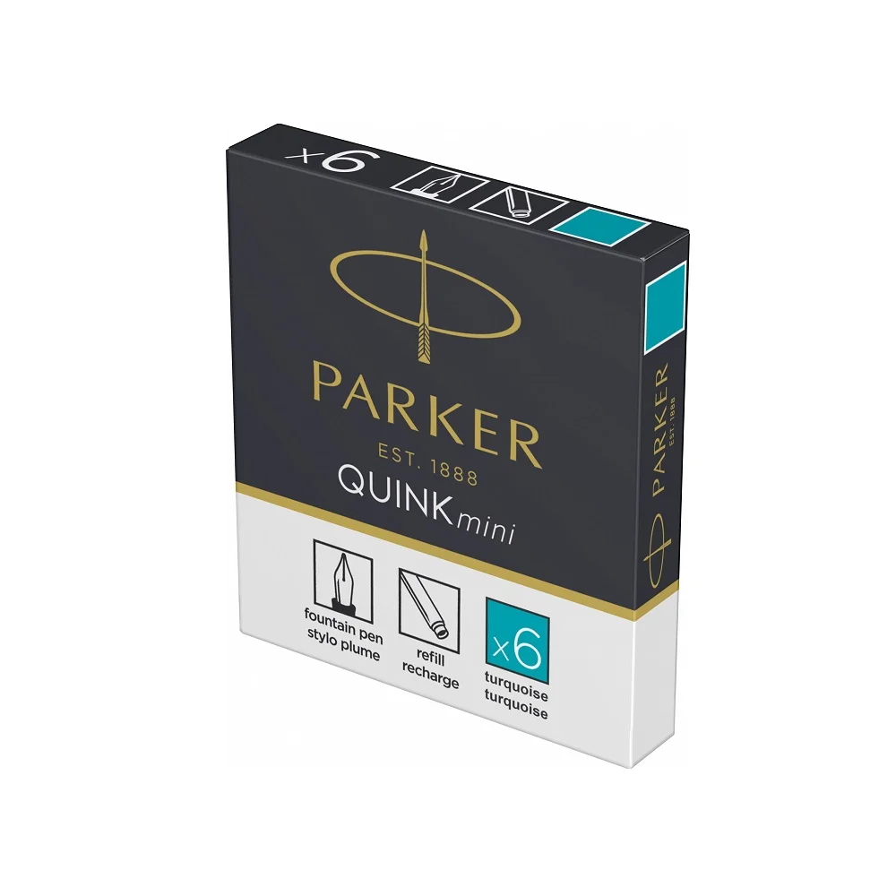 Patrone za nalivpero Parker Royal Quink Tirquise Mini
