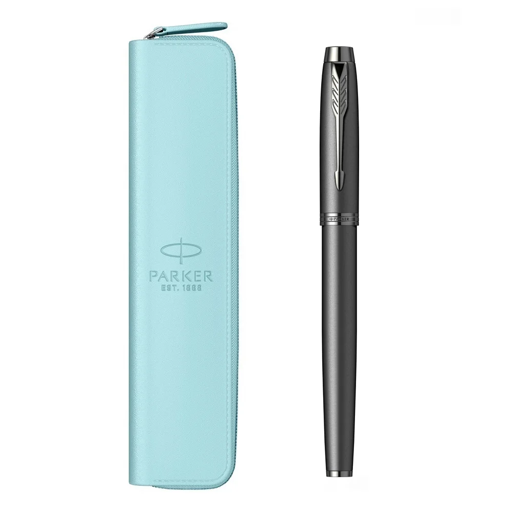 Parker poklon set IM Titanium Roler + futrola