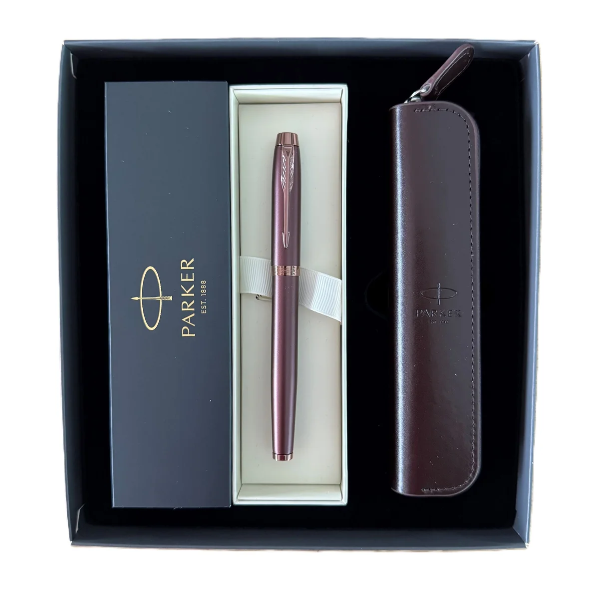 Parker poklon set IM BURGUNDY Roler + futrola