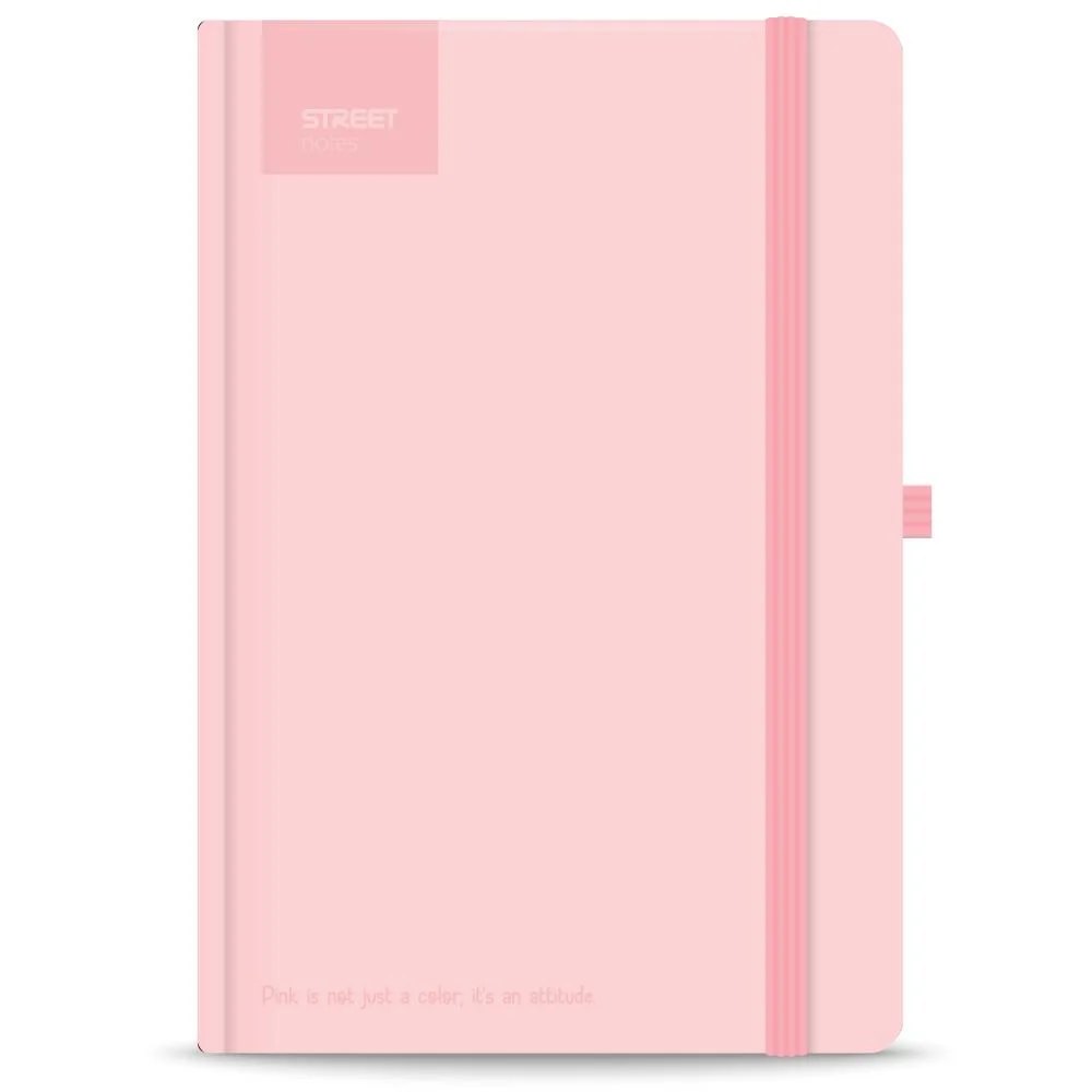 NOTES A5 96 lista PASTEL PINK 14 x 21 cm