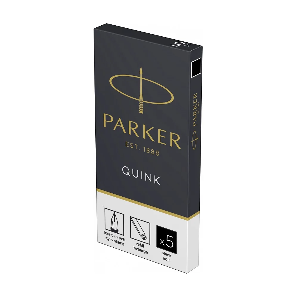 Patrone za nalivpero Parker Royal Quink Black Permanent