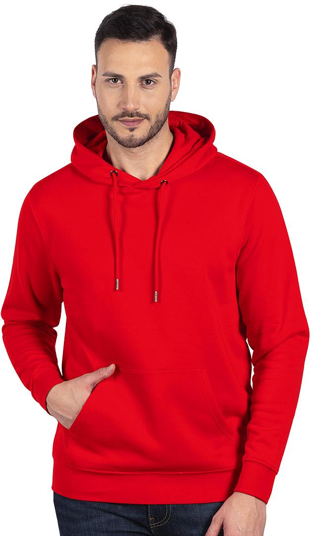 ABSOLUT HOODY, dukserica sa kapuljačom od organskog pamuka, 280 g/m2, crvena; šifra artikla: 52.033.30