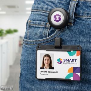 ACCESS H, držač za identifikacionu karticu sa povratnim mehanizmom, beli; šifra artikla: 34.676.90