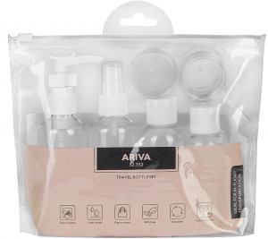ARIVA, set putnih bočica, 8/1, beli; šifra artikla: 32.352.90