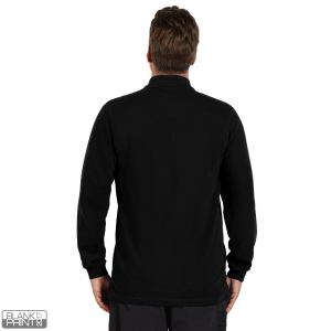 AZZURRO II LSL, pamučna polo majica dugih rukava, 180 g/m2, crna; šifra artikla: 52.050.10