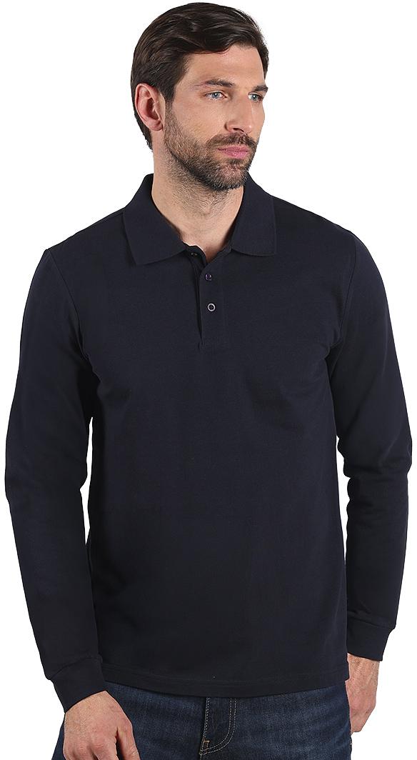 AZZURRO II LSL, pamučna polo majica dugih rukava, 180 g/m2, plava; šifra artikla: 52.050.20