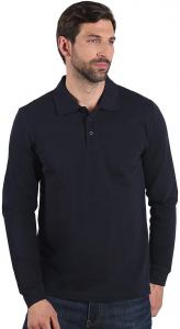 AZZURRO II LSL, pamučna polo majica dugih rukava, 180 g/m2, plava; šifra artikla: 52.050.20