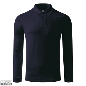 AZZURRO II LSL, pamučna polo majica dugih rukava, 180 g/m2, plava; šifra artikla: 52.050.20