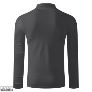 AZZURRO II LSL, pamučna polo majica dugih rukava, 180 g/m2, tamno siva; šifra artikla: 52.050.11