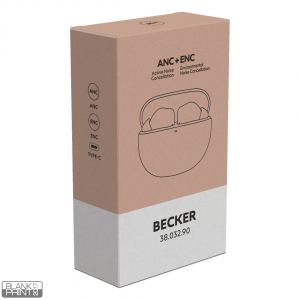 BECKER, bežične stereo slušalice, bela; šifra artikla: 38.032.90