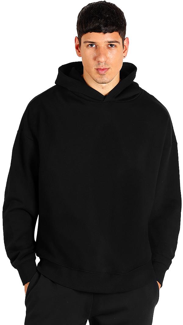 BIG HOODY, široka dukserica sa kapuljačom od organskog pamuka, 300 g/m2, crna; šifra artikla: 52.046.10