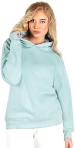 BIG HOODY, unisex široka dukserica sa kapuljačom od organskog pamuka, 300 g/m2, mint; šifra artikla: 52.046.58