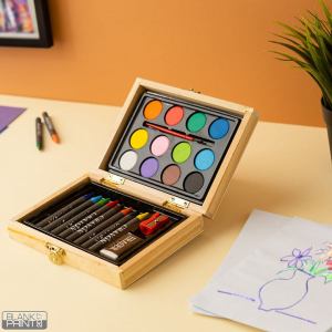 BONY, set za bojenje u drvenoj kutiji, mini, bež; šifra artikla: 34.503.71