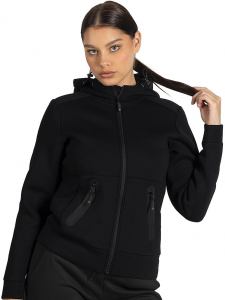 CAMERON LADY, ženska dukserica sa kapuljačom, 380 g/m2, crna; šifra artikla: 52.035.10