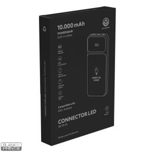 CONNECTOR LED, pomoćna baterija, 10.000 mah, crna; šifra artikla: 38.115.10