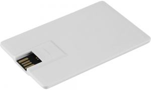 CREDIT CARD C, usb flash memorija, beli, 8GB; šifra artikla: 38.152.90