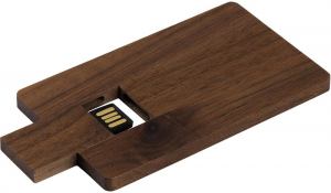CREDIT CARD WOOD, usb flash memorija, braon, 8GB; šifra artikla: 38.055.70