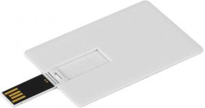 CREDIT CARD, usb flash memorija, beli, 32GB; šifra artikla: 37.101.90