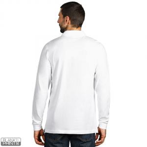 GATOR, pamučna polo majica dugih rukava, bela; šifra artikla: 52.004.90