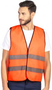 GLOW, sigurnosni prsluk, neon narandžasti; šifra artikla: 59.001.61