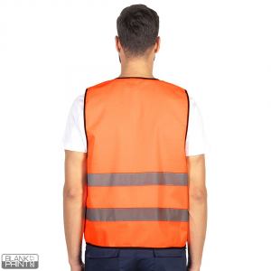 GLOW, sigurnosni prsluk, neon narandžasti; šifra artikla: 59.001.61