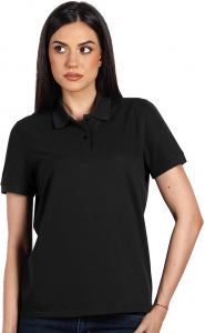 GO GREEN LADY, ženska polo majica, 180 g/m2, crna; šifra artikla: 50.068.10