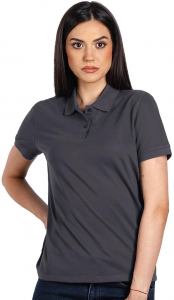 GO GREEN LADY, ženska polo majica, 180 g/m2, tamno siva; šifra artikla: 50.068.11