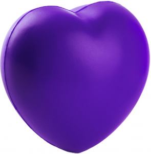 HEART, antistres proizvod, ljubičasti; šifra artikla: 32.013.24