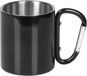 HIKE C, metalna šolja, 200 ml, crna; šifra artikla: 44.148.10