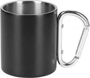 HIKE MATT, metalna šolja, 200 ml, crna; šifra artikla: 44.172.10