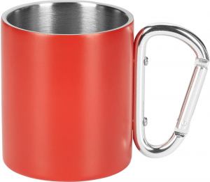 HIKE MATT, metalna šolja, 200 ml, crvena; šifra artikla: 44.172.30