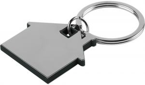 HUS, metalni privezak za ključeve, crni; šifra artikla: 33.141.10
