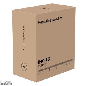 INCH 3, metar, 3 m, beli; šifra artikla: 32.344.90