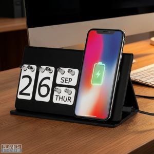 INTEGRAL, večiti stoni kalendar i bežični punjač, 15w, magsafe, crni; šifra artikla: 38.155.10