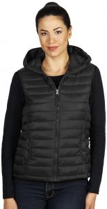 JET WOMEN, ženski prsluk sa kapuljačom, crni; šifra artikla: 57.035.10