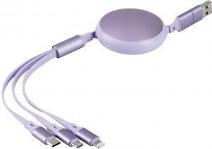 KEPLER 6IN1, usb type-c kabl za punjenje i prenos podataka, 6 u 1, 60w, lila; šifra artikla: 38.172.27