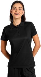 LACROSS LADY, ženska sportska polo majica, 130 g/m2, crna; šifra artikla: 50.076.10