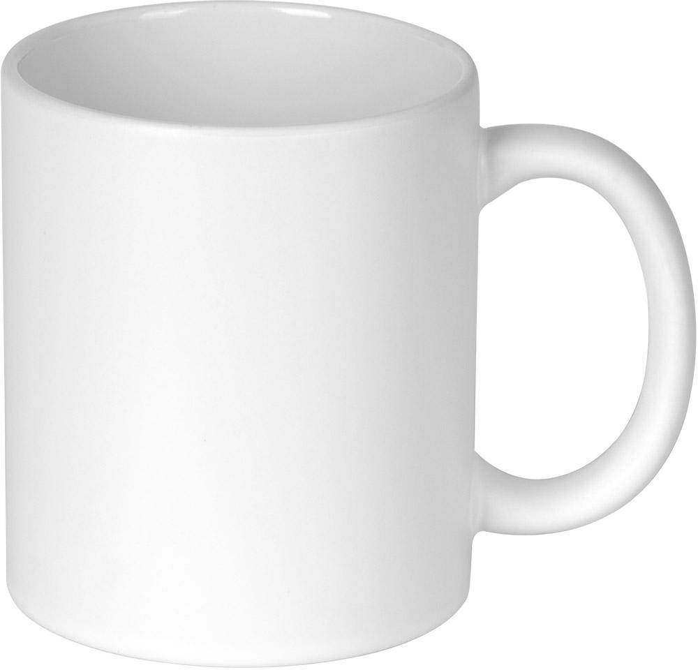 LASSI MATT, keramička šolja za sublimaciju, 325 ml, bela; šifra artikla: 44.142.90
