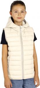 LIBERTY HOOD VEST KID, dečji prsluk sa kapuljačom, krem-beli; šifra artikla: 57.109.94