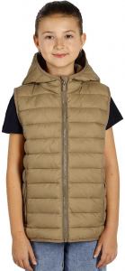 LIBERTY HOOD VEST KID, dečji prsluk sa kapuljačom, svetlo braon; šifra artikla: 57.109.72