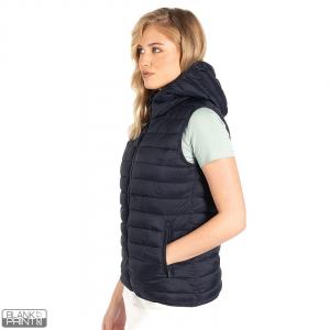 LIBERTY HOOD VEST WOMEN, ženski prsluk sa kapuljačom, plavi; šifra artikla: 57.108.20