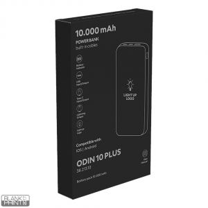 ODIN 10 PLUS, pomoćna baterija, 10.000 mah, crna; šifra artikla: 38.213.10