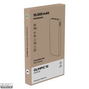 OLIMPIC 10, pomoćna baterija, 10.000 mah, crna; šifra artikla: 38.214.10