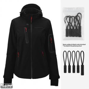 PANTHER THERMO WOMEN, ženska softshell jakna sa ugrađenim grejačima, crna; šifra artikla: 58.149.10
