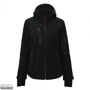 PANTHER THERMO WOMEN, ženska softshell jakna sa ugrađenim grejačima, crna; šifra artikla: 58.149.10