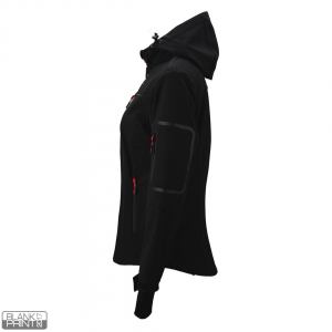 PANTHER THERMO WOMEN, ženska softshell jakna sa ugrađenim grejačima, crna; šifra artikla: 58.149.10