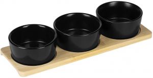 PESTO, set sa keramičkim posudama, 4/1, crni; šifra artikla: 41.213.10