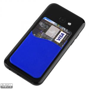 POCKET, silikonski držač kartica za telefon, rojal plavi; šifra artikla: 37.016.23